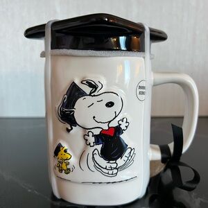 Graduation Mug with Lid Peanuts Snoopy Collectible Design Class of 2025 New
